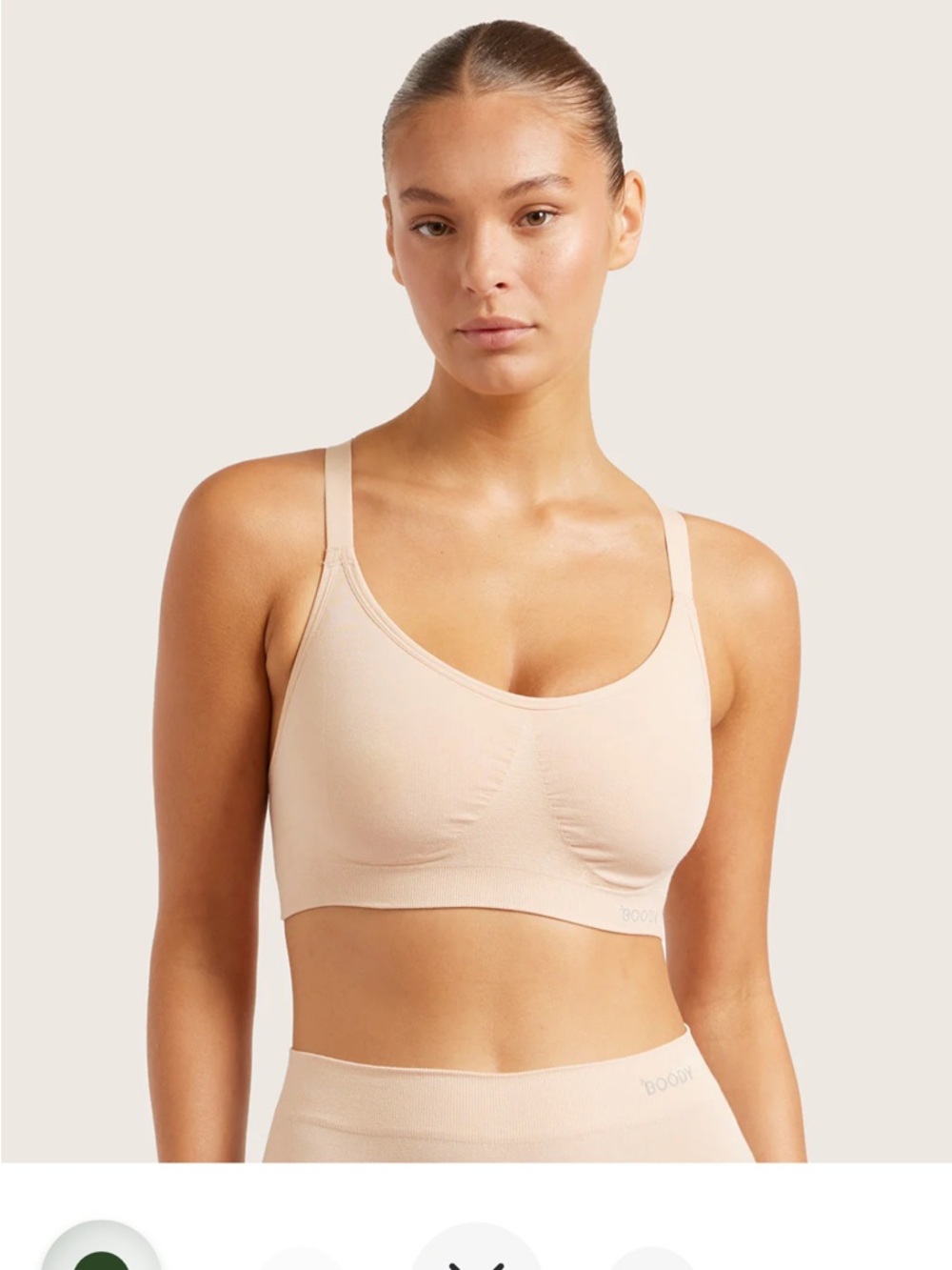 Boody Full Bust Wireless Racerback Bra S
